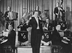 Victor Silvester conducting his Ballroom Orchestra in 1938.jpg
