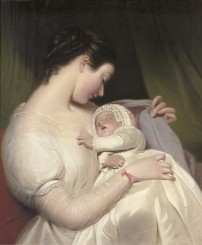 James Sant The artist's wife Elizabeth with their daughter Mary Edith.jpg