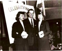 Edna Wells, Pat Boone &amp; Betty Greif, 1954.jpg