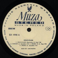 Bob Roy Orchestra - Disco-Flash LP 1980 Muza SX 1998 Side A