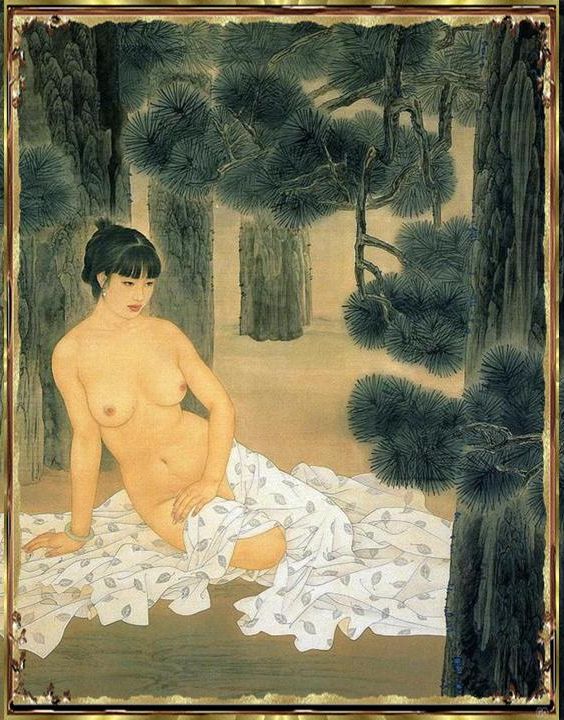 ZHAO GUOJING (BORN 1950) AND WANG MEIFANG (BORN 1949) Мастер традиционная китайская живопись по шелку 02.