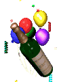 шары и бутылка