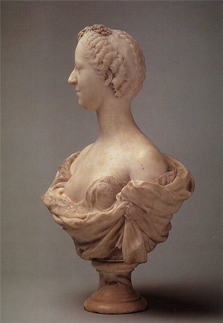 15. Jean-Baptiste Pigalle Bust of Madame de Pompadour, 1751 (Metropolitan Museum of Art, Manhattan)