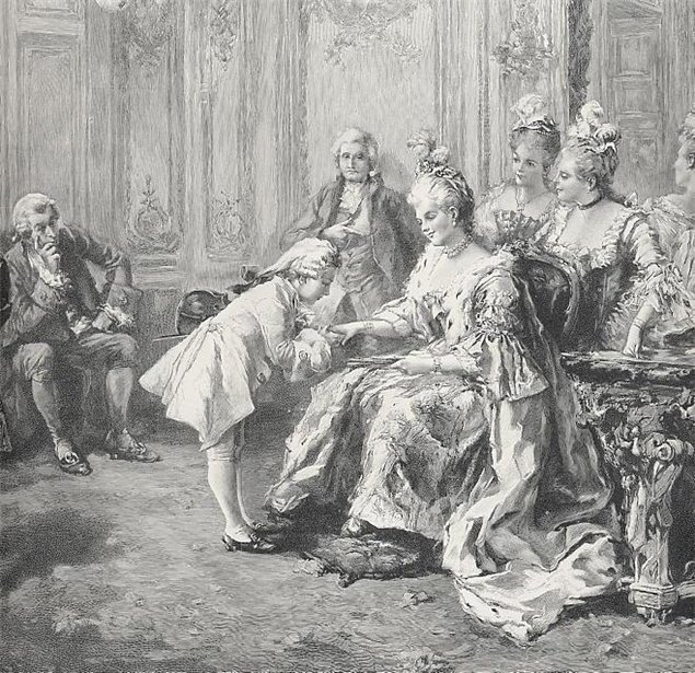 26. M. V. de Parédès  Mozart by Madame de Pompadour , Monde illustré 1857