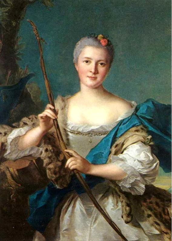 46. Книги в коллекции мадам де Помпадур. Jean-Marc Nattier  Madame Pompadour 1752