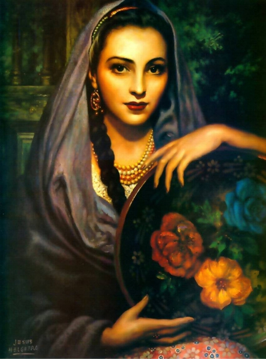 Восхитительные женские образы,глазами художника Jesus Helguera (1912-1971) 04.