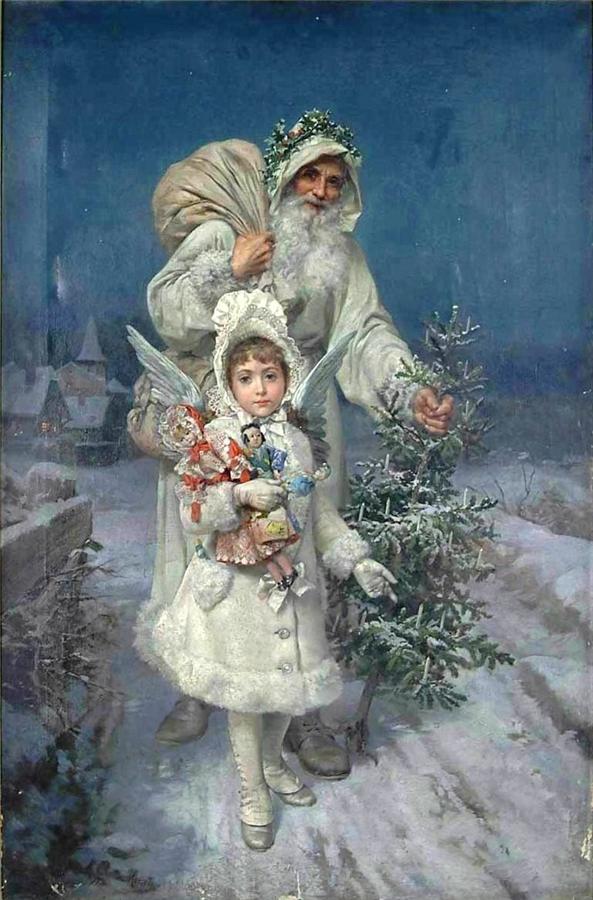 Antonio Garcia Y. Mencia (Spain, 1853 - 1915) «Memories of Christmas»
