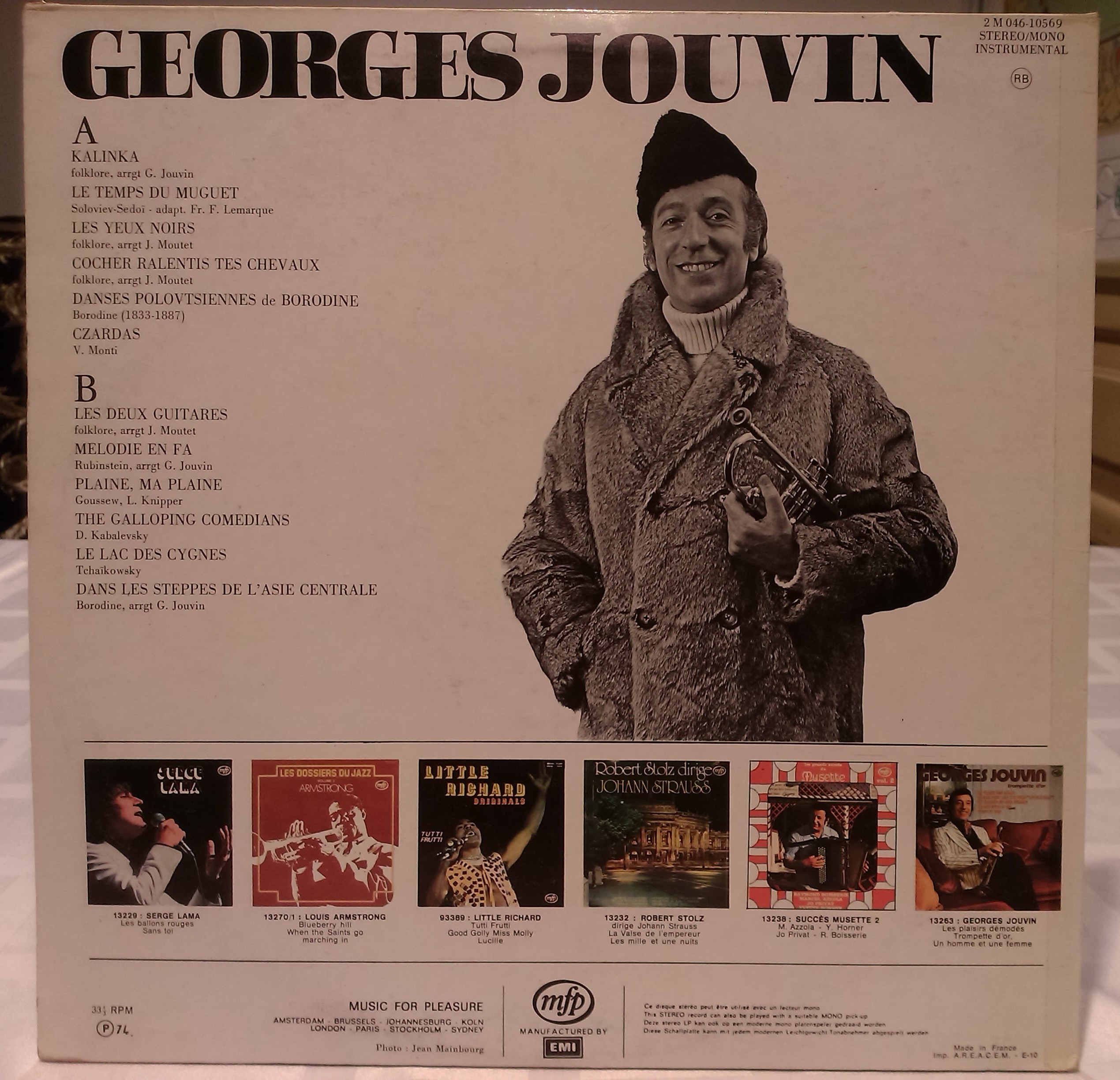 Georges Jouvin Kalinka et autres melodies Russes 1974 LP MFP 2M 046-10.569 back