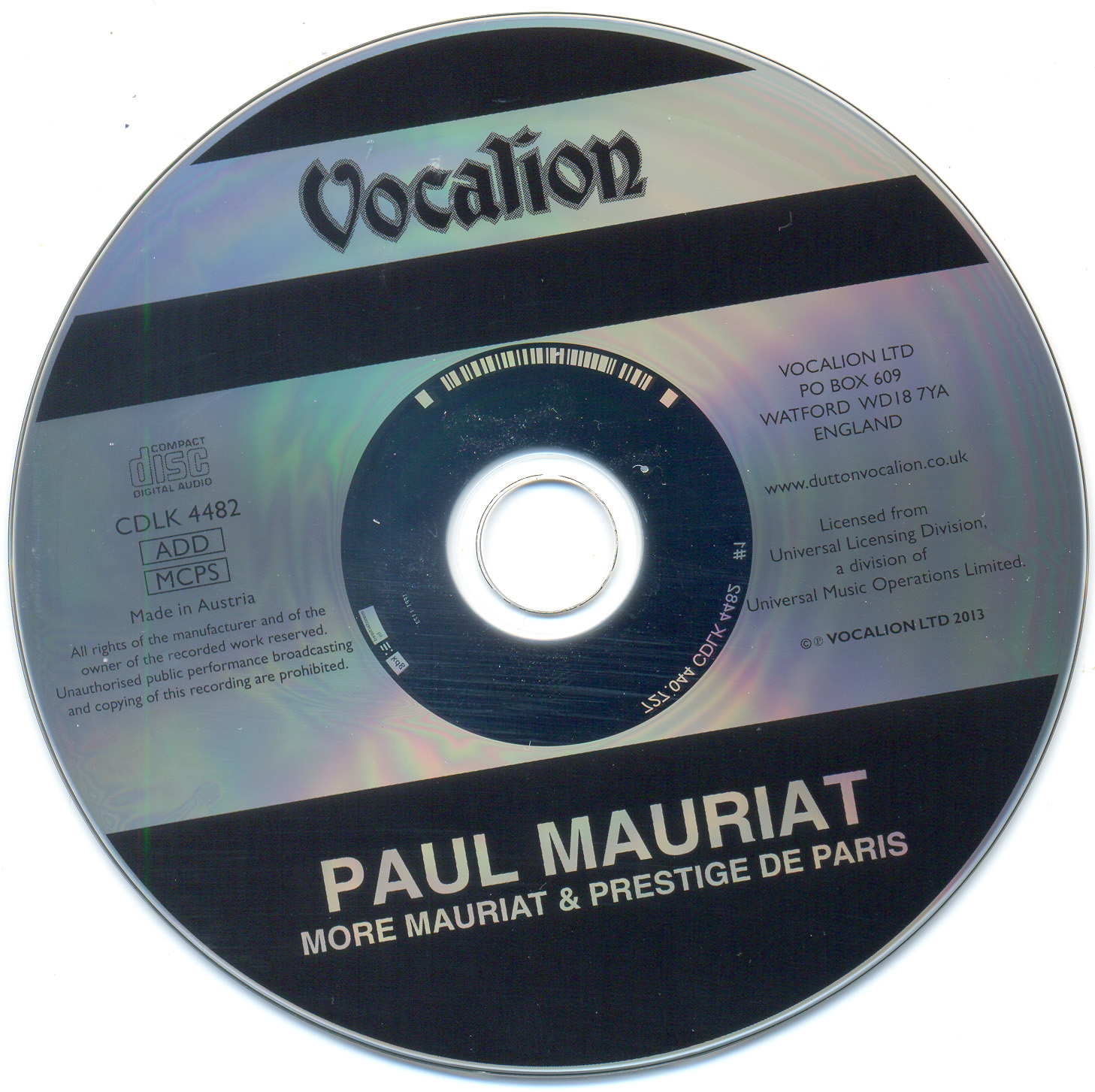 Paul mauriat mp3. The best of Paul Mauriat Disc Cover. The best of Paul Mauriat 10 CD Disc Cover.