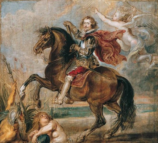Рубенс. Этюд к конному портрету герцога Букингема. 1625 г.