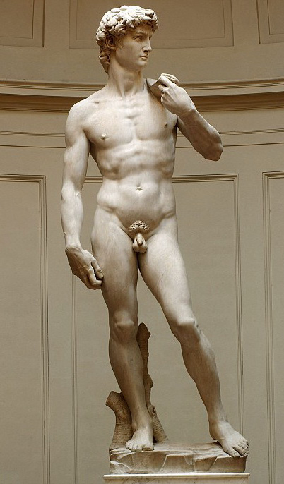 скульптура Давида - шедевр гениального Микеланджело