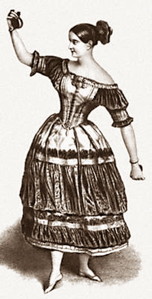 Ф л веке. Фанни Эльслер балерина. Фанни Эльслер качуча. Качуча танец. Австрийская балерина 19 век.