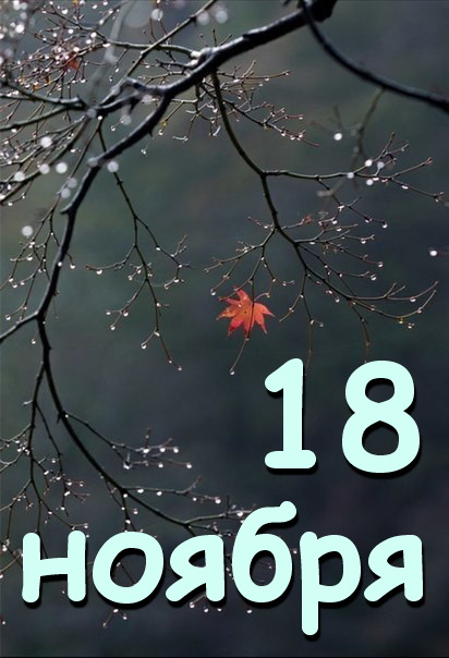 Что будет 18 ноября. 18 Ноября. 18 Ноября календарь. 18 Ноября Дата. 18 Ноября праздник картинки.