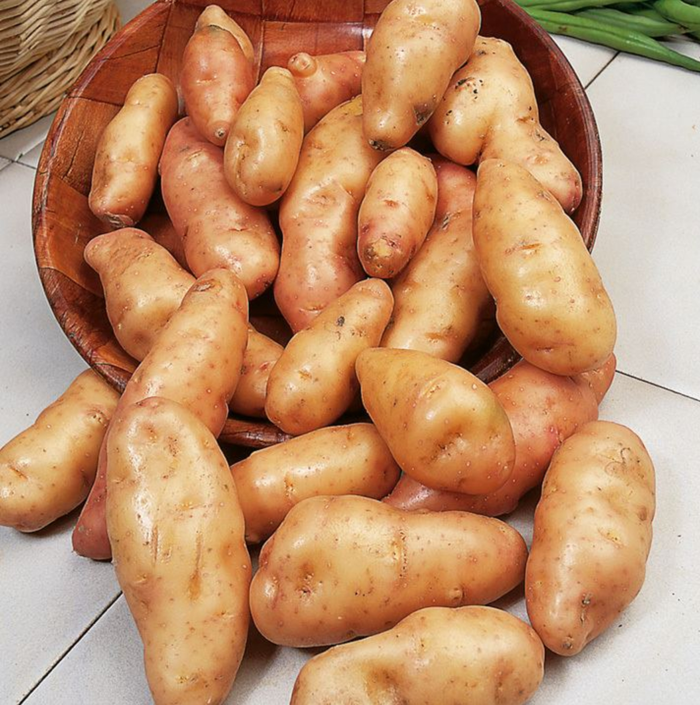 Овощ длинной формы картошка