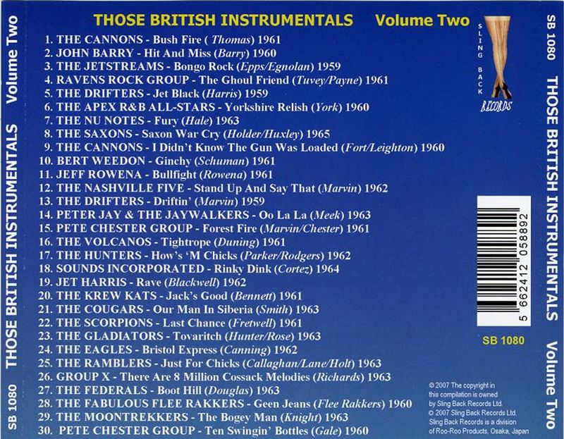 Various ‎– those British Instrumentals (Volume 10). British Instrumental. V A those British instruments Volume two. V A those British instruments 3cd.