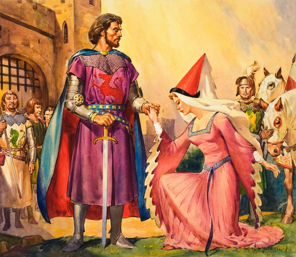 Рыцарь был приглашен королевой Гвиневерой