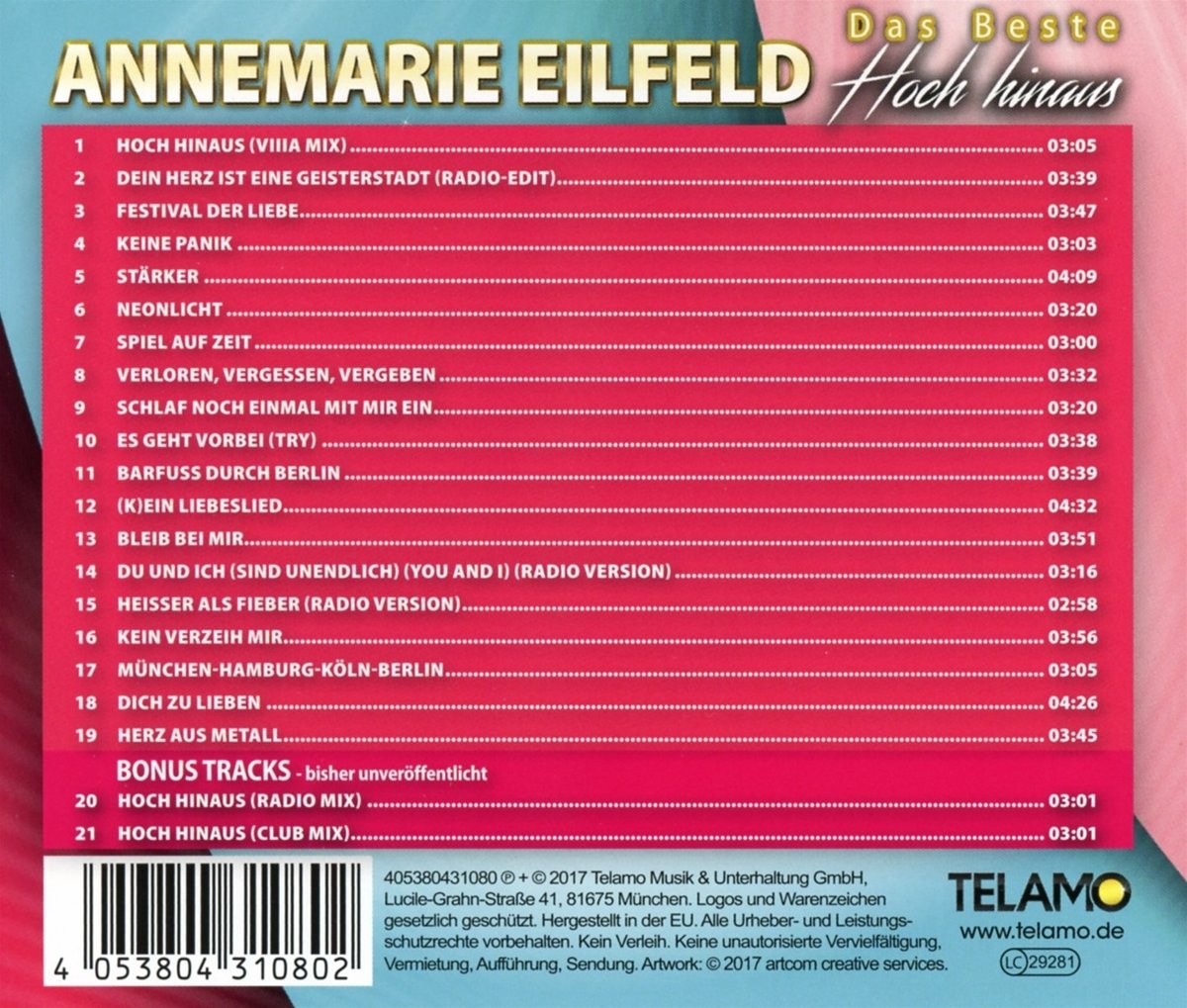 Annemarie Eilfeld - Hoch hinaus - Das Beste (2017)