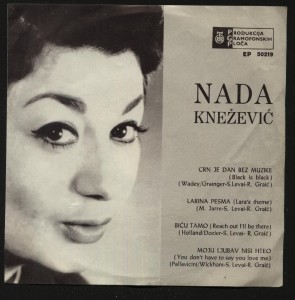 Nada Knezevic Crn Je Dan Bez Muzike 1967 EP RTB 50219 front.jpg