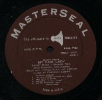 My Fair Lady - Jack Hansen Orchestra featuring Lanny Ross and Marcia Neil Side 1