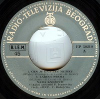 Nada Knezevic Crn Je Dan Bez Muzike 1967 EP RTB 50219 Side A вариант 2