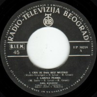 Nada Knezevic Crn Je Dan Bez Muzike 1967 EP RTB 50219 Side A вариант 3