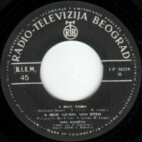 Nada Knezevic Crn Je Dan Bez Muzike 1967 EP RTB 50219 Side B вариант 3