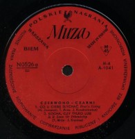 Czerwono-Czarni 1968 EP MUZA Polskie Nagrania N 0526 Side A