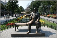 памятник Л.Утесову,на Дерибасовской