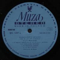 Warszawskie Smyczki - Marek Sewen and his Warsaw Strings  LP Muza SXL 1037 A