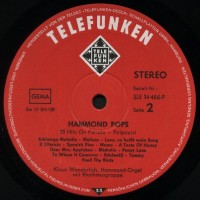 Klaus Wunderlich - Hammond Pops LP Telefunken SLE 14466-P Seite 2