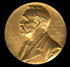 Медаль, вручаемая лауреату Нобелевской премии