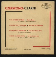 Czerwono-Czarni EP MUZA Polskie Nagrania N 0526 back