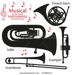 stock-vector-set-of-silhouette-icons-musical-brass-wind-instruments-for-orchestra-vector-illustration-573889474