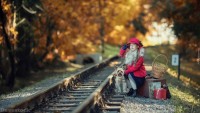 stock-photo-devostock-little-girl-dog-nature-train-travel-waiting-autumn-4k-176022