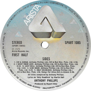 Anthony Phillips (ex.Genesis) - Sides (1979)