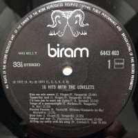 side-1---the-lovelets-–-16-hits-with-the-lovelets,-1974,-biram-–-6443-403