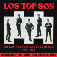 los-top-son---jersey-azul-en-blue-jeans-et-blouson-d-cuir
