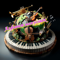 3d-realistic-globe-with-musical-elementse