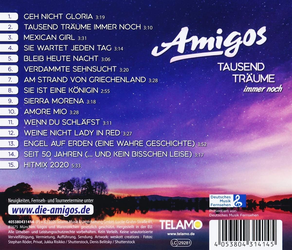 Amigos - Tausend Träume immer noch (2020) Back