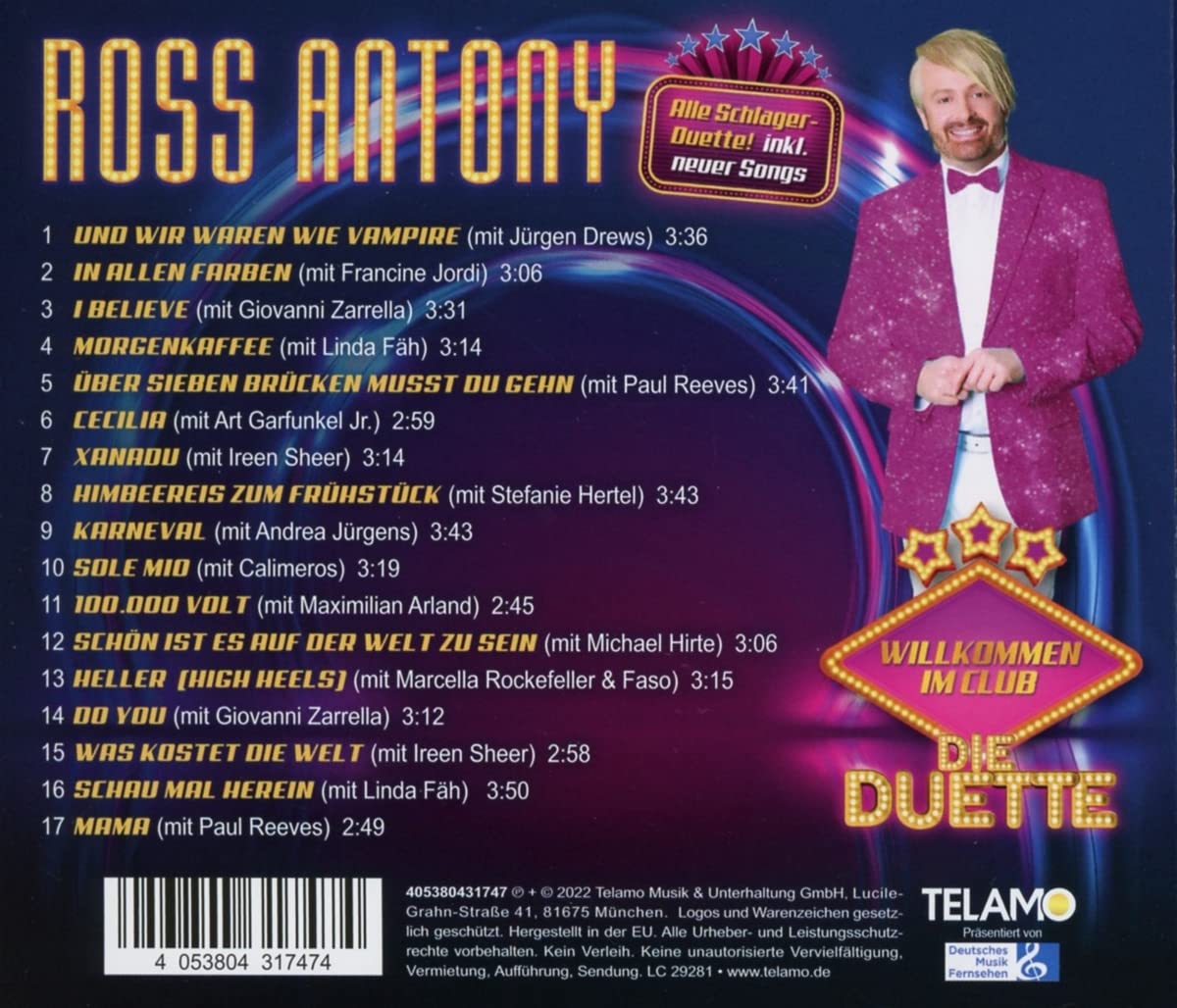 Ross Antony - Willkommen im Club - Die Duette (2022)