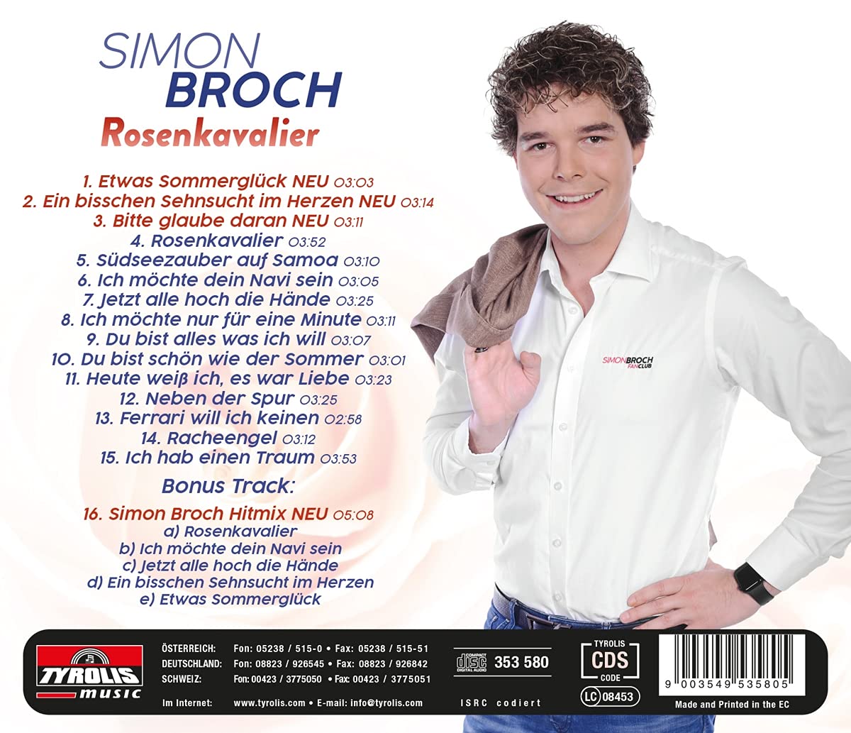 Simon Broch - Rosenkavalier - Neuauflage mit 4 neuen Titeln (2021)
