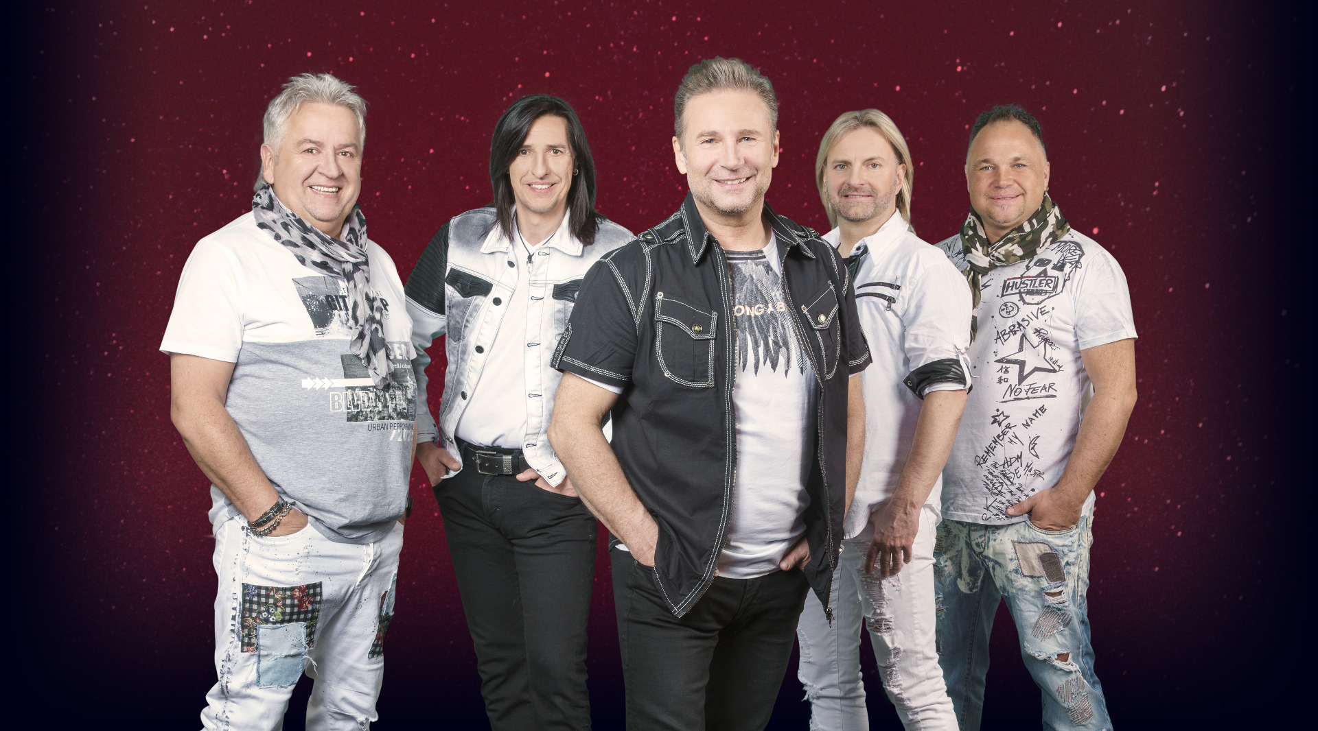 Nockalm Quintett 2017 mit Sternenhimmel 