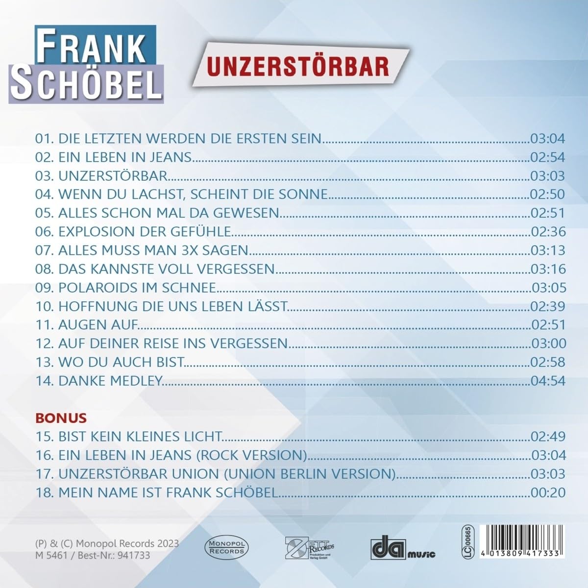 Frank Schöbel - Unzerstörbar (2023) 