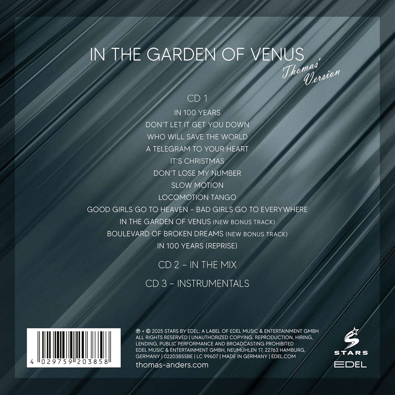 Thomas Anders - …sings Modern Talking - In the Garden of Venus (2025)