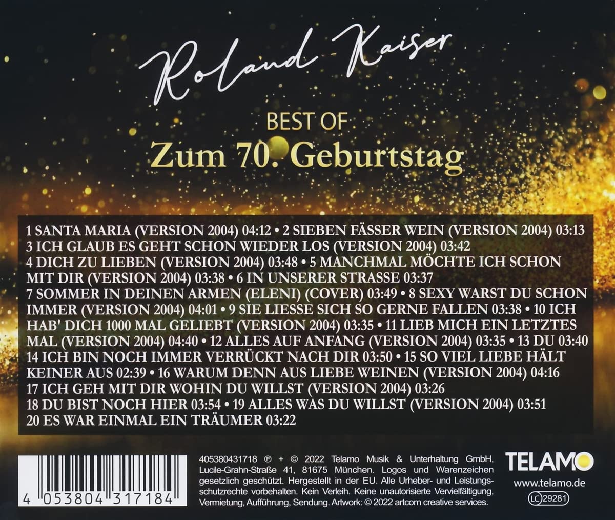 Roland Kaiser - Best Of: Zum 70. Geburtstag (2022) 